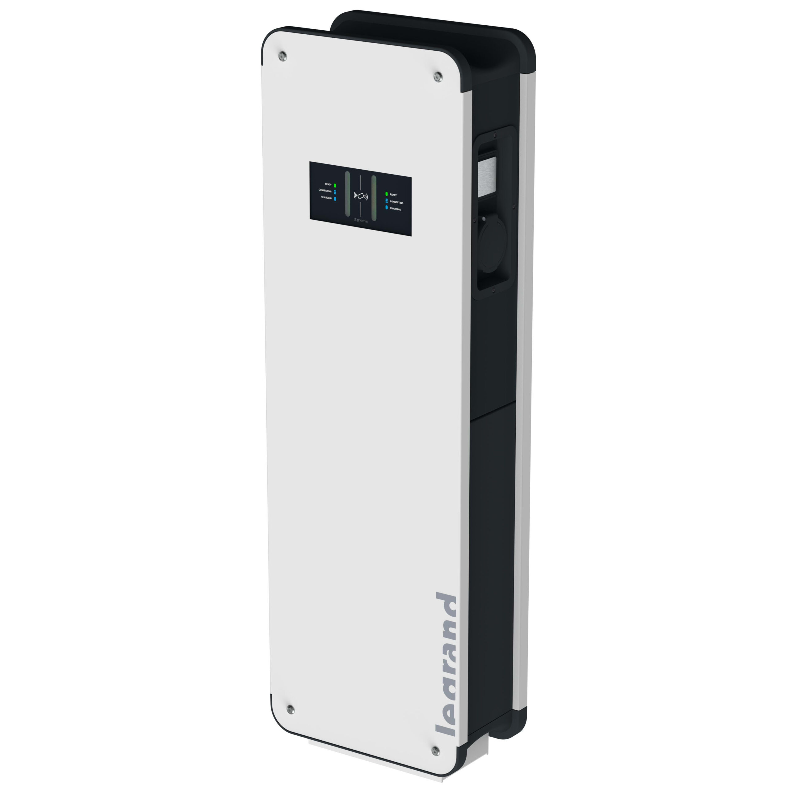 Borne de recharge Legrand Borne Green'UP Control 2x22kW Mode 3 sol RFID IP55 IK10 pour 2 véhicules